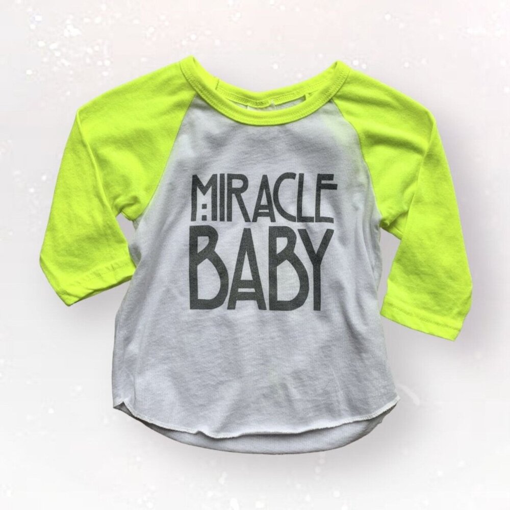Small Shop Miracle Baby Neon Raglan